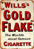 Wills's Gold Flake Cigarettes - Metal Sign