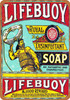 1907 Lifebuoy Soap - Metal Sign