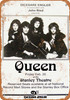1976 Queen in Pittsburgh - Metal Sign 1976 Queen in Pittsburgh - Metal Sign