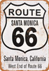 Santa Monica Route 66 End - Metal Sign