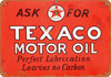 Texaco Motor Oil - Metal Sign