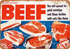 Nourishing Beef Cuts - Metal Sign