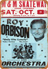 1960 Roy Orbison in California - Metal Sign 1960 Roy Orbison in California - Metal Sign