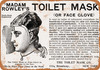 1900 Madam Rowley's Toilet Mask - Metal Sign