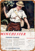 1950 Winchester Fishing Tackle - Metal Sign