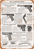 1908 Colt Automatic Pistols - Metal Sign