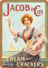 1928 Jacob Cream Crackers - Metal Sign