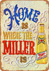 1969 Miller Beer Needlepoint - Metal Sign