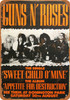 1988 Guns N Roses at Donington Park - Metal Sign