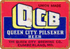 Queen City Pilsener Beer - Metal Sign