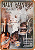 1909 Malt Rainier Tonic for Mothers - Metal Sign
