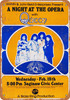 1976 Queen A Night at the Opera in Saginaw - Metal Sign 1976 Queen A Night at the Opera in Saginaw - Metal Sign