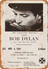 1961 Bob Dylan's 1st NYC Concert Carnegie - Metal Sign