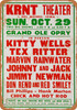 1968 Kitty Wells & Tex Ritter in Des Moines - Metal Sign