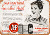1953 A&P Coffee - Metal Sign