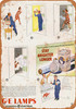 1946 General Electric Light Bulbs - Metal Sign