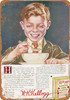 1915 Kellogg's Corn Flakes - Metal Sign