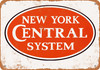 New York Central System - Metal Sign