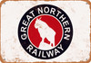 Great Northern Railway - Metal Sign