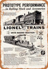 1954 Lionel Toy Trains - Metal Sign
