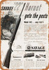 1952 Savage .22 Rifle - Metal Sign