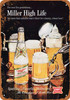 1967 Miller High Life Beer - Metal Sign