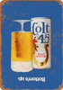 1970 Colt 45 Malt Liquor - Metal Sign