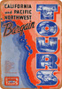 1936 Burlington Escorted Tours - Metal Sign