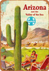 1950 Santa Fe to Arizona - Metal Sign