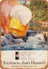 1964 Hamm's Beer and Canoeing - Metal Sign