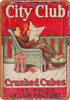 City Club Pipe Tobacco - Metal Sign