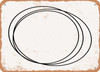 Ring Scribble - Metal Sign
