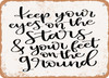 Eyes On the Stars - Metal Sign