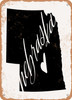 Nebraska Heart  - Metal Sign