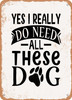 Yes I Really Do Need All these Dog  - Metal Sign