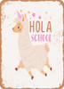 Hola School  - Metal Sign