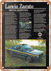 1979 Lancia Zagato Driving Redefined Vintage Ad - Metal Sign