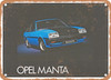1977 Opel Manta Vintage Ad - Metal Sign
