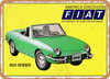 1972 Fiat 850 Spider America Discovers Fiat the Biggest Selling Car in Europe Vintage Ad - Metal Sign