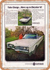 1967 Chrysler 300 Convertible Vintage Ad - Metal Sign