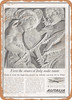 1961 Even the Stones of Italy Make Music Alitalia Airlines Vintage Ad - Metal Sign