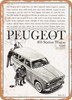 1960 Peugeot 403 Station Wagon Vintage Ad - Metal Sign