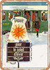 1958 CFF Depart for Winter Sun Vintage Ad - Metal Sign