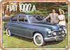 1956 Fiat 1900 A Vintage Ad - Metal Sign