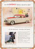 1955 Dodge Custom Royal V8 4 Door Sedan 2 Vintage Ad - Metal Sign