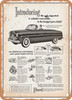 1954 English Ford Zephyr Six Convertible Vintage Ad - Metal Sign