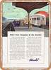 1950 Start Your Vacation at the Station Budd Vintage Ad - Metal Sign