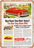 1950 Hudson Custom Commodore 4 Door Sedan 2 Vintage Ad - Metal Sign