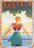 1950 Austria Invites You Vintage Ad - Metal Sign