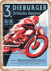 1950 3rd Dieburg Triangle Race Vintage Ad - Metal Sign